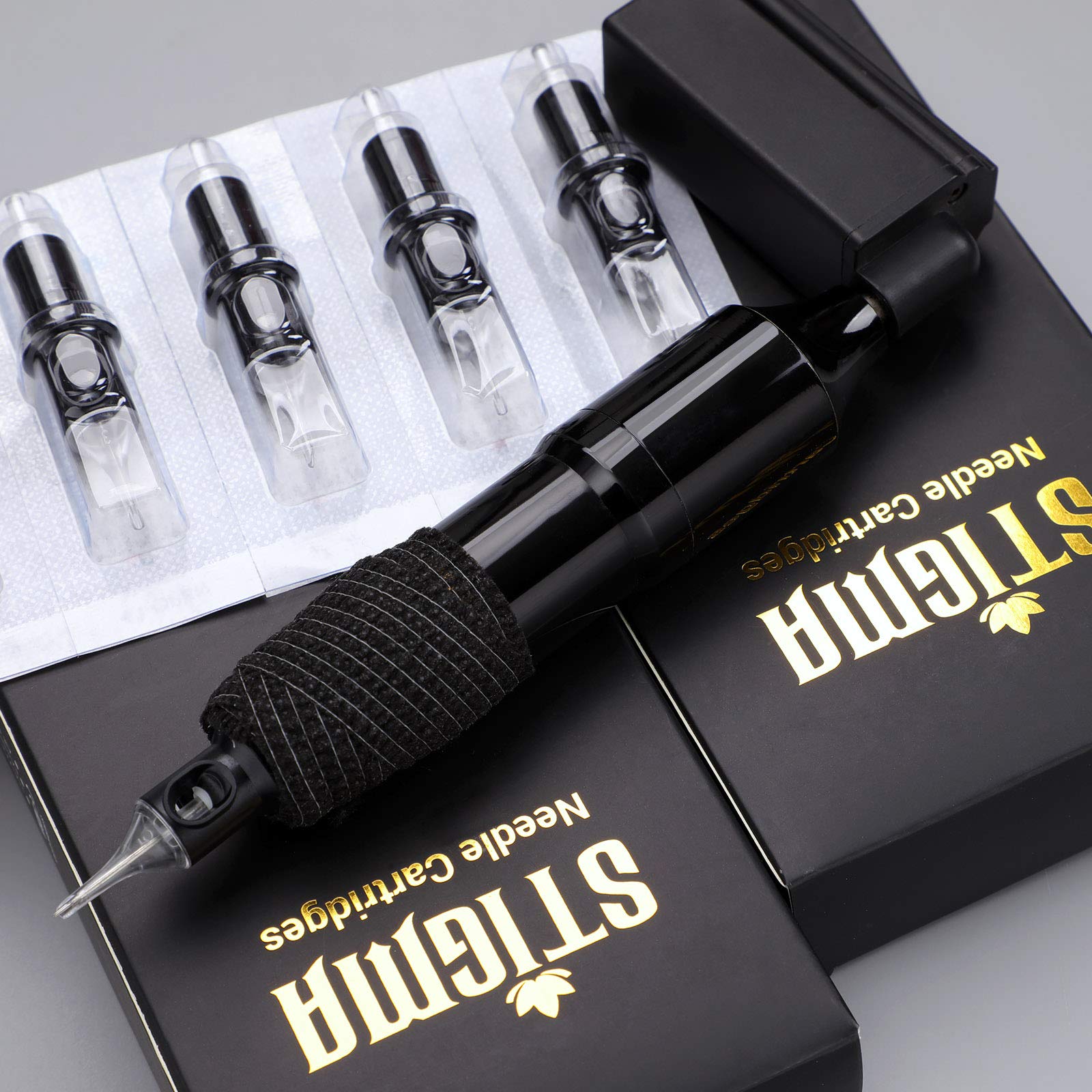 Amazon.com: STIGMA Kit de tatuaje Rotary Tattoo Machine Pen Black